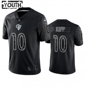 Camiseta Niño NFL Los Angeles Rams Cooper Kupp 10 Negro Reflective Limited